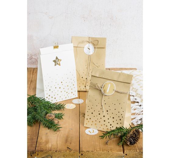 Adventskalender set "Gouden stippen"