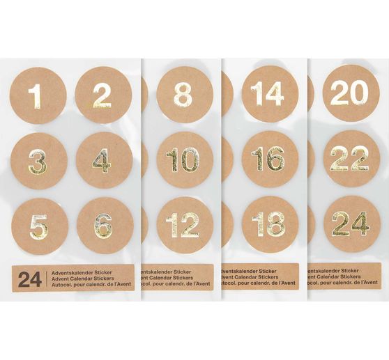 Adventskalender stickers