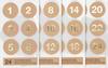 Advent calendar stickers