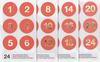 Advent calendar stickers