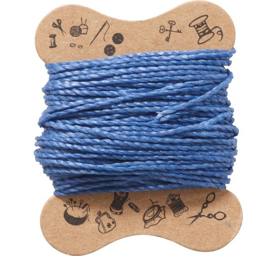 Micro macramé koord, gewaxt