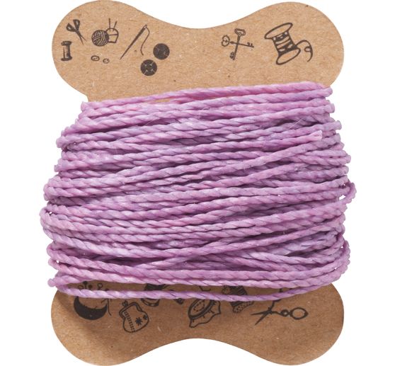 Micro macramé koord, gewaxt