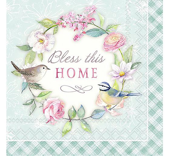 Serviette « Bless this home » 