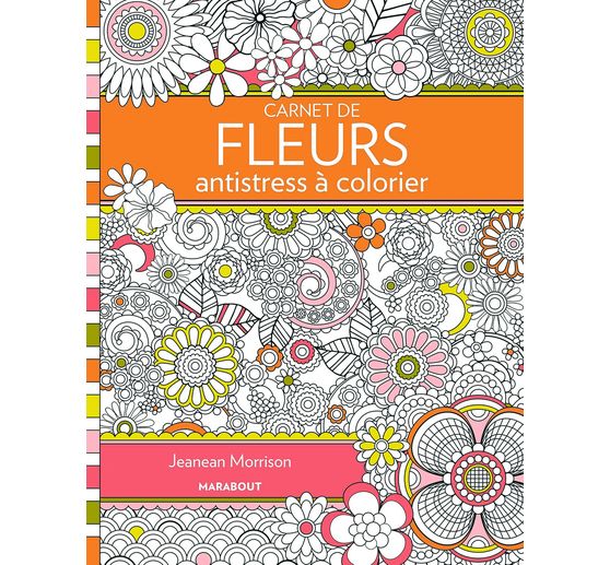 Boek "Carnet de fleurs antistress à colorier"