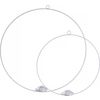 VBS metal ring "Moora - Circle" for stick candle White