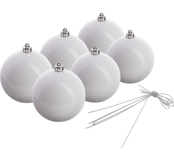 Christmas balls made of plastic, Ø100 mm