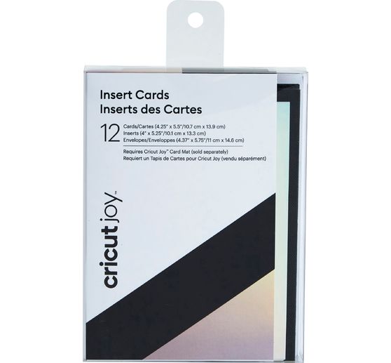 Cricut Joy dubbele kaarten met insteekhoezen & enveloppen "Insert Cards", 10,7 cm x 13,9 cm