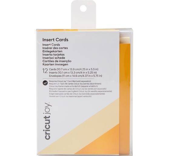 Cricut Joy dubbele kaarten met insteekhoezen & enveloppen "Insert Cards", 10,7 cm x 13,9 cm