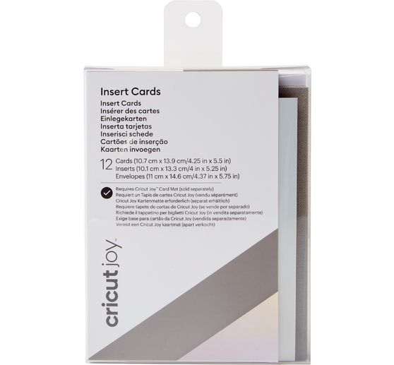 Cricut Joy dubbele kaarten met insteekhoezen & enveloppen "Insert Cards", 10,7 cm x 13,9 cm
