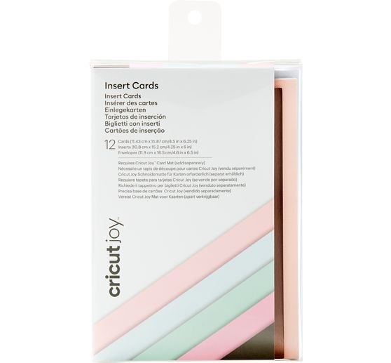 Cricut Joy dubbele kaarten met insteekhoezen & enveloppen "Insert Cards", 11,43 x 15,87 cm