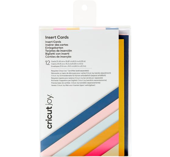 Cricut Joy dubbele kaarten met insteekhoezen & enveloppen "Insert Cards", 11,43 x 15,87 cm