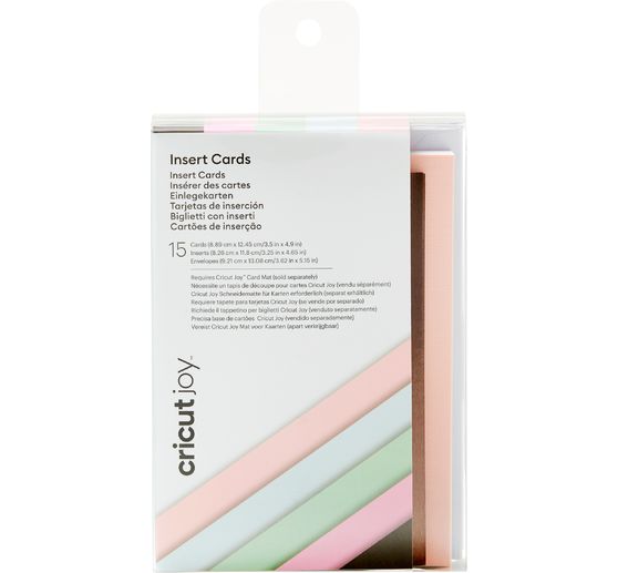 Cricut Joy dubbele kaarten met insteekhoezen & enveloppen "Insert Cards", 8,89 x 12,45 cm