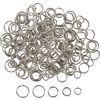 Split rings "Size mix", 200 pieces Silver