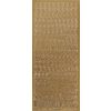 Reliëfsticker "Grote letters" Goud