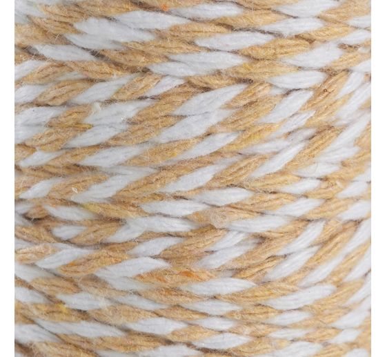 Cordelette coton, 2 mm, rouleau de 25 m