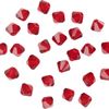 Glas geslepen glitterkralen, 4 mm Siam
