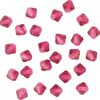 Glas geslepen glitterkralen, 4 mm Fuchsia
