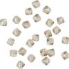 Glas geslepen glitterkralen, 4 mm Black Diamond