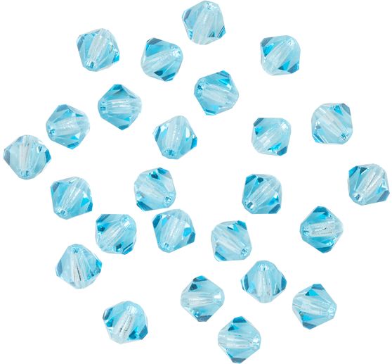 Glas geslepen glitterkralen, 4 mm