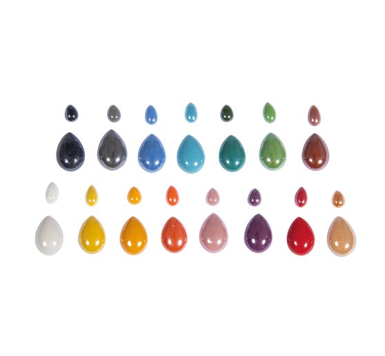 Glasmozaïek steentjes "Diamond", kleurrijke mix, ca. 180 g