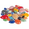 Glasmozaïek steentjes "Diamond", kleurrijke mix, ca. 180 g Drop