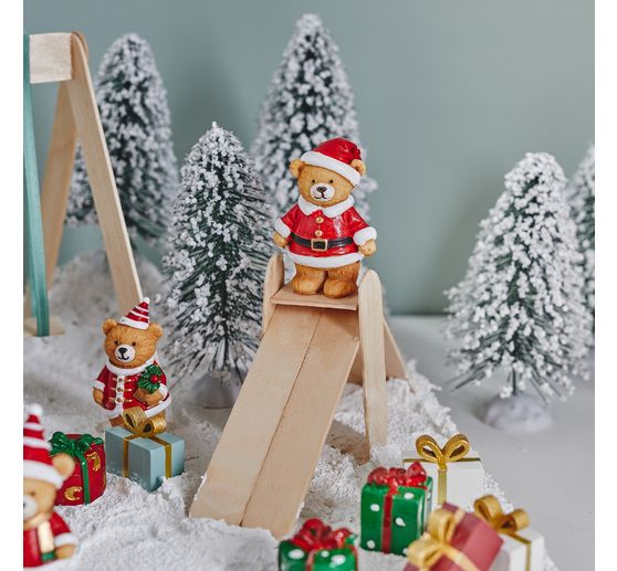 Sapin enneig&eacute; miniature VBS, 2 pc.