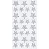 Glittersticker "Sterren" Zilver
