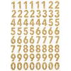 Glittersticker "Cijfers" Goud
