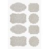 Papieren sticker "Labels" Zilver