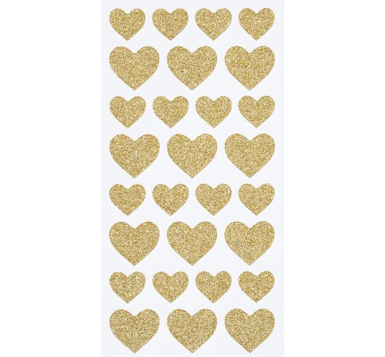 Glitter sticker "Hearts"