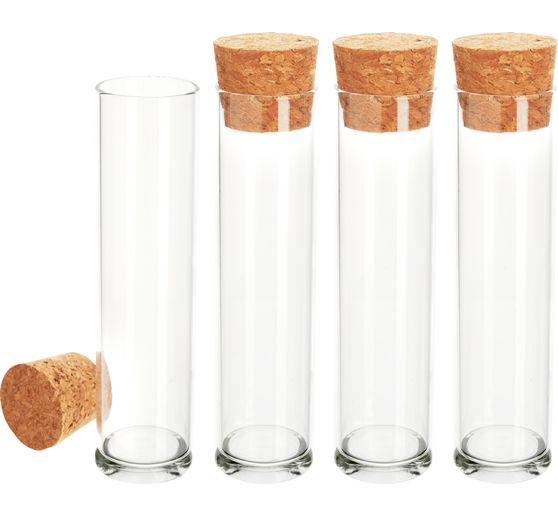 VBS Test tubes with corks, 4 pcs.