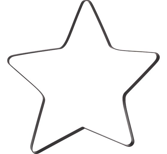 Metalen ring ster "Auri", zwart