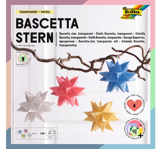 Bascetta sterren set "Transparant"