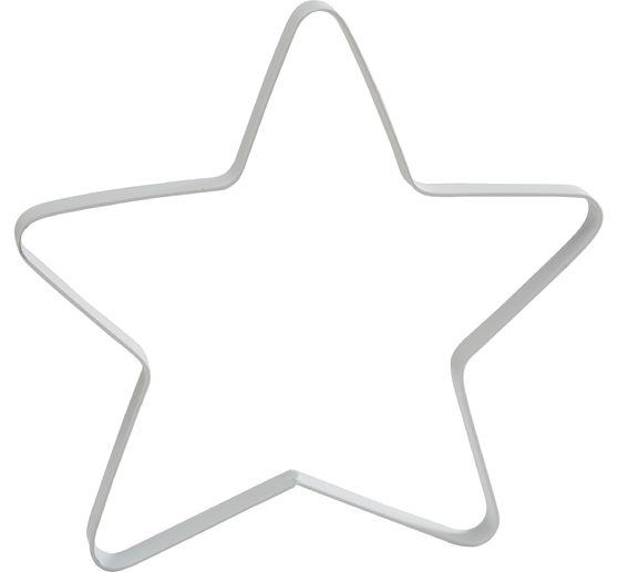 Metalen ring ster "Auri", wit