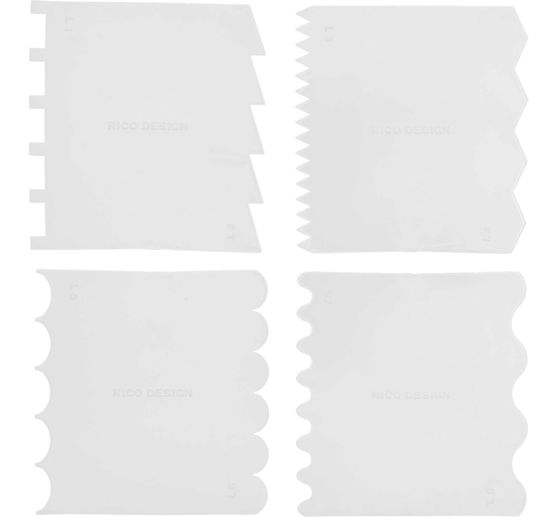 Effectspatel set, 4 stuks