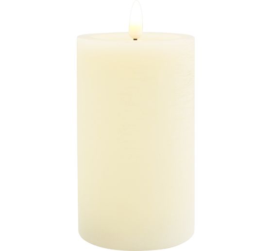 LED echte waskaars "12,5 x 7,5 cm", met timer
