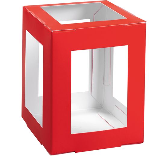 Lantaarn blanco "Vierkant", 5 stuks