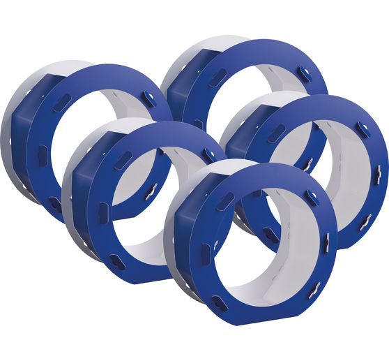 Lantaarn blanco "Rond", 5 stuks