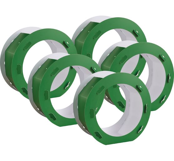 Lantaarn blanco "Rond", 5 stuks