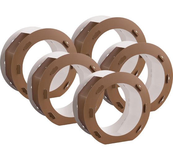 Lantaarn blanco "Rond", 5 stuks