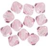 Glasschliffglitzerperlen, 6 mm Light Rose