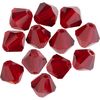 Glas geslepen glitterkralen, 6 mm Siam