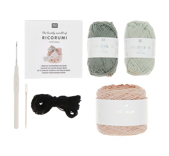 Kit crochet Rico Design Ricorumi « Corbeille pour œufs de Pâques »