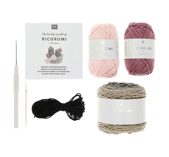Kit crochet Rico Design Ricorumi « Corbeille pour œufs de Pâques »