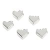 VBS Metal beads "Heart" Silver-Plated