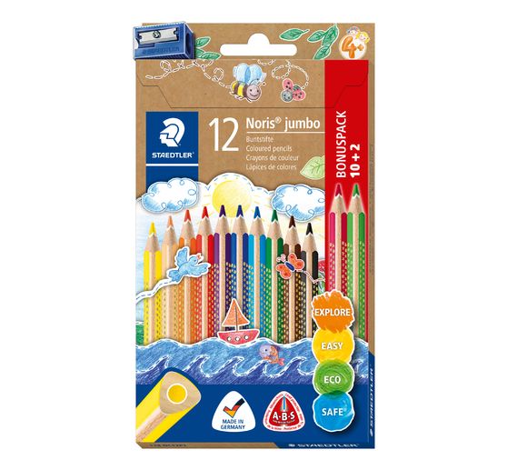 Staedtler Noris colour Jumbo kleurpotloden + kantwerk