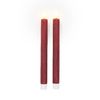 LED kaars van echt was met timer 6/18 uur. Bordeaux