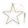 Metalen ster met mini LED snoer lampjes incl. timer 6/18 uur.