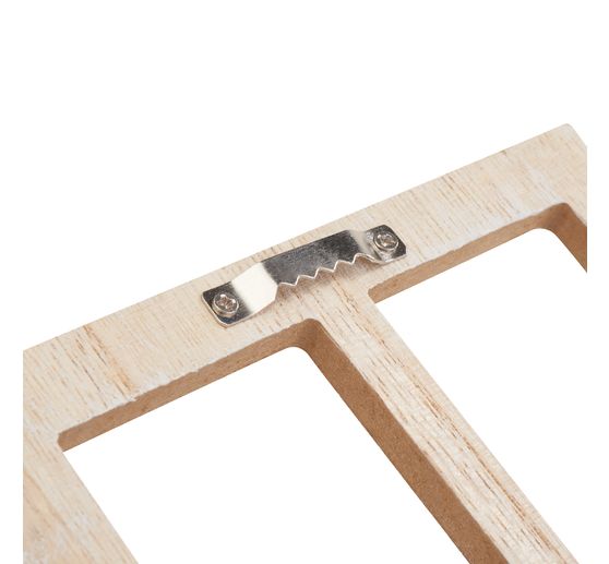 Decoratief houten raam