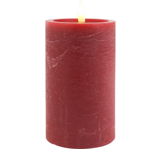 LED echte waskaars "12,5 x 7,5 cm", met timer